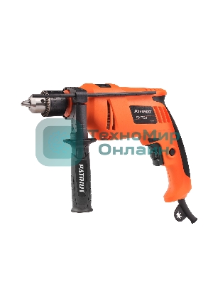 Дрель электрическая ударная PATRIOT FD 770H, 770Вт, 2800об/мин, 44800уд/мин, макс. диаметр сверления 13мм