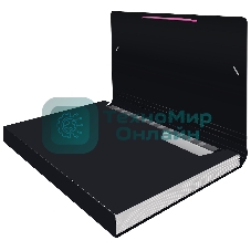 Папка-портфель Бюрократ Black Opal BLPP13 13 отделений, A4, пластик, 0.7мм, черный/ассорти