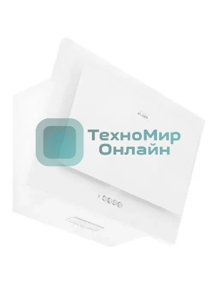 Вытяжка наклонная Elikor Коралл 50П-430-К3Д белый, 49 см, 430 куб. м/ч, 54 дБ