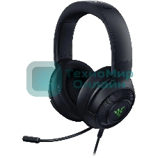 Гарнитура Razer Kraken V3 X (2022) чёрный, проводная, USB, подсветка
