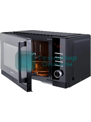 Микроволновая печь Hyundai HYM-D3013 черный, 25 л, 800 Вт, переключатели - кнопки, поворотный механизм