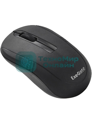 Мышь беспроводная ExeGate Professional Standard SR-9021 черный, 1200 dpi, радиоканал, USB, кнопки - 3