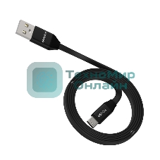 Кабель Maxvi MC-15M black, USB-A - microUSB, 2A ток макс. нагрузки 2А, макс. напряжение 5V; стандарт USB 2.0; плоский кабель, длина 1м, оплетка TPE, металлические корпуса разъемов, цвет черный