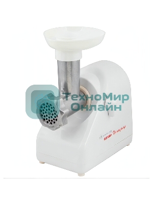 Мясорубка электрическая Белвар Помощница КЭМ-36/220-4-33 белый, 1000 Вт, 0.6 кг/мин, реверс, защита от перегрузки, насадки - 6