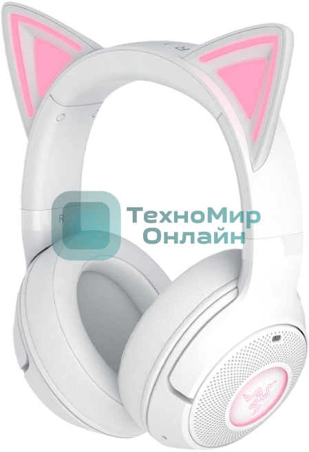 Гарнитура Razer Kraken Kitty V2 BT белый, беспроводная, Bluetooth, подсветка Razer Chroma RGB