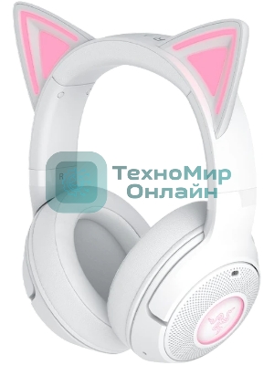 Гарнитура Razer Kraken Kitty V2 BT белый, беспроводная, Bluetooth, подсветка Razer Chroma RGB
