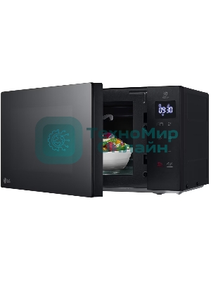 Микроволновая печь LG MH6032GAS черный, 20 л, 700 Вт, переключатели - сенсор