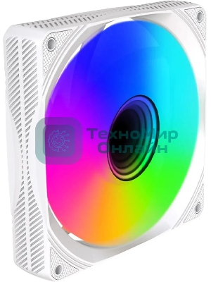 Вентилятор для корпуса Bloody BD-CF120ARGb1 ARGb белый, 120 мм, 1600 об/мин, 26 дБ, 4 pin