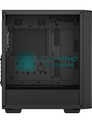 Компьютерный корпус Deepcool CC560 ARGb V2 без БП, боковое окно (закаленное стекло), 3x120мм ARGb LED вентилятор спереди и 1x120мм ARGb LED вентилятор сзади, черный, ATX