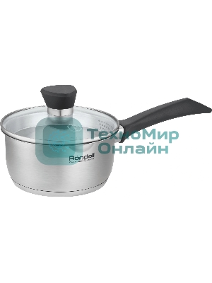 Ковш Rondell Strike Grey Ultra RDS-1946 1.3 л. d=16 см (с крышкой) стальной