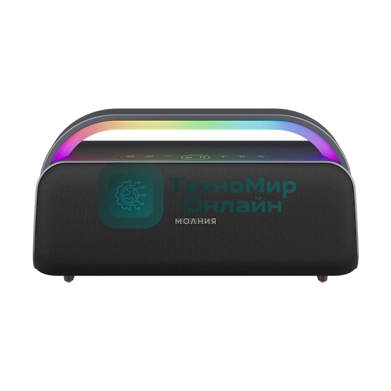 Колонка портативная Ural Молния Кварк черный/серый 240W 1.1 BT/3.5Jack/USB-C 10м 8000mAh (без.бат)