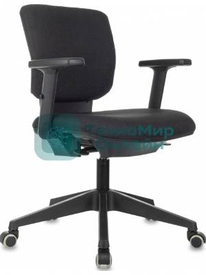 Кресло Бюрократ Dali SL черный 38-418 крестов. металл хром