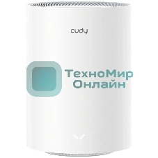 Маршрутизатор Cudy BE3600 Wi-Fi 7 Mesh Solution Gigabit Dual Band 1-Pack, Chipset Broadcom, 802.11be/ax/ac/a/b/g/n, 2882Mbps at 5GHz + 688Mbps at 2.4GHz, 3 x 10/100/1000Mbps Ports, Internal antennas, Zerotier/PPTP/L2TP/OpenVPN/WireGuard, MLO, MU-MIMO, Guest network, WPS, DDN