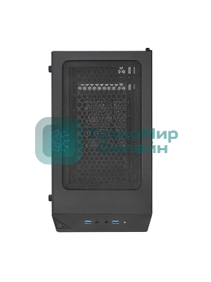 Компьютерный корпус Silverstone SST-PS15B-PRO Precision Mini Tower Micro ATX Computer Case, tempered glass, 2x 120мм ARGb, 1x ARGb Controller, black