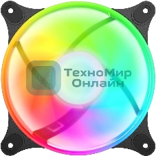 Вентилятор для корпуса GMNG GG-CF120ARGB4-PWMBK черный, 120 мм, 2000 об/мин, 26 дБ, 4 pin