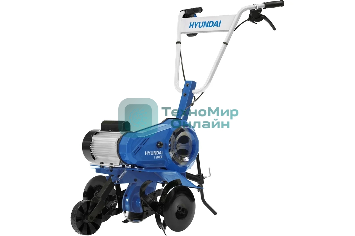 Мотоблоки, культиваторы HYUNDAI T 2000E Культиватор электрический2000 Вт, ширина 55 см, глубина 25 см, скорость 1 - вперед, 29,6 кг