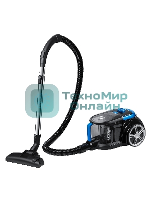 Пылесос BBK BV1802 имперский синий, 300/1600 Вт, уборка сухая, пылесборник контейнер 2 л