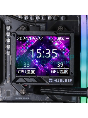 Система жидкостного охлаждения Thermalright Mjolnir Vision 360 ARGB Soc-AM5/AM4/1151/1200/2066/2011/1700 черный 4-pin 27dB Al LCD Ret (M-VISION-360-BL-ARGB)