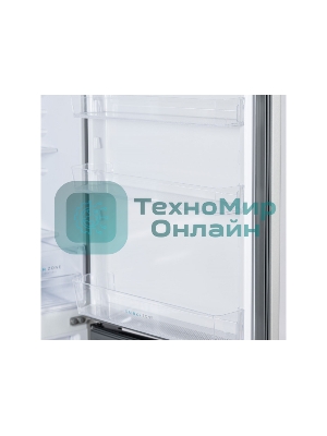 Холодильник Бирюса M551 металлик двухкамерный 180/60л морозилка снизу, автоматическое оттаивание