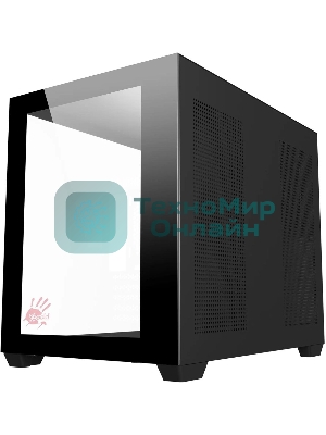 Компьютерный корпус Bloody BD-CC108 черный без БП mATX 9x120мм 2xUSB 3.0 audio bott PSU