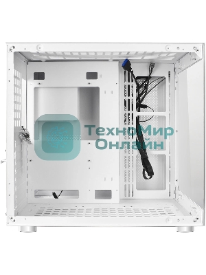 Компьютерный корпус Ginzzu V580 RGb подсветка, закаленное стекло 1хUSB 3.0,1хUSB 2.0, AU белый ATX