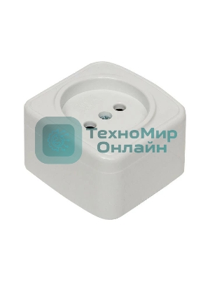 Розетка EKF EGR10-022-10 б/з, 10А, ОП Basic Минск белый