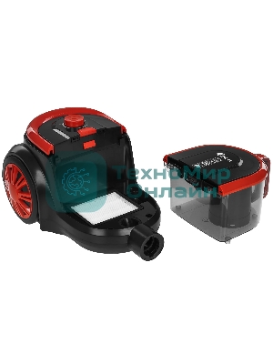 Пылесос IDEAL МП-2000 красный/черный, 450/2200 Вт, уборка сухая, пылесборник контейнер 2 л