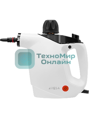 Пароочиститель ARESA AR-4901 белый, ручной, 1050 Вт, 35 г/мин, 450 мл