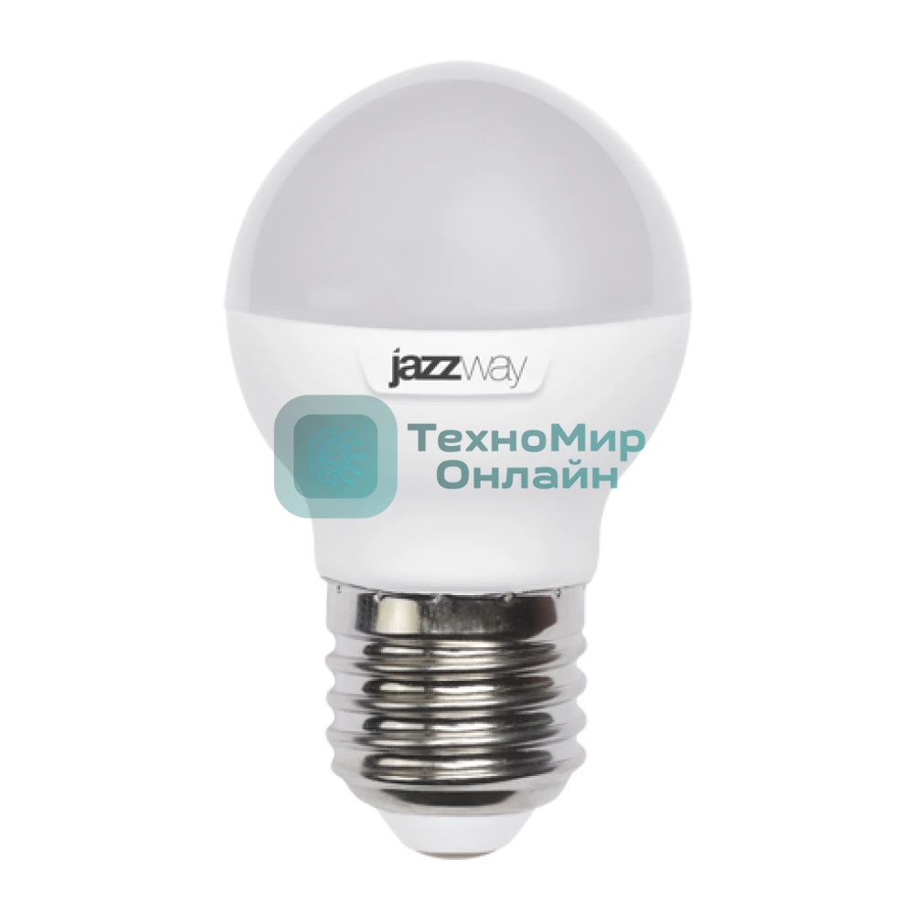 Лампа светодиодная JazzWay PLED-SP G45 9Вт шар 3000К теплый белый E27 820лм 230В