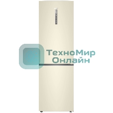 Холодильник Haier C2F636CCFDU1 бежевый двухкамерный 256/108 л морозилка снизу, No Frost