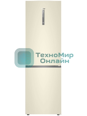Холодильник Haier C2F636CCFDU1 бежевый двухкамерный 256/108 л морозилка снизу, No Frost