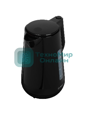 Электрочайник Bosch TWK1M123 черный, 1.7 л, 2400 Вт, скрытый нагревательный элемент