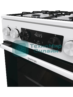 Плита комбинированная Gorenje GK5C60WJ белый, конфорок 4 газовых, духовка 62 л, 50 см x 85 см x 59.4 см