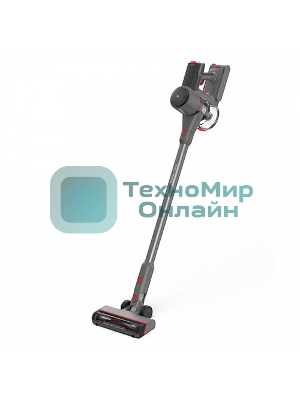 Пылесос вертикальный BQ VCA0103H серый, питание от аккумулятора, 50 Вт, уборка сухая, пылесборник 0.9 л