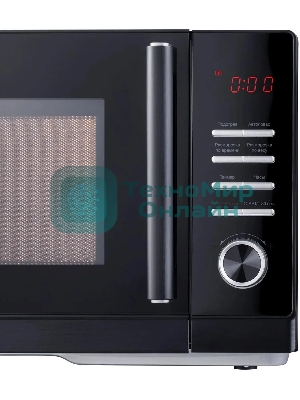 Микроволновая печь Hyundai HYM-D3013 черный, 25 л, 800 Вт, переключатели - кнопки, поворотный механизм