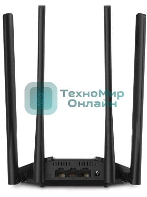 Wi-Fi роутер MERCUSYS MR30G, Wi-Fi 5, AC1200, 2.4/5ГГц, 2 LAN, черный