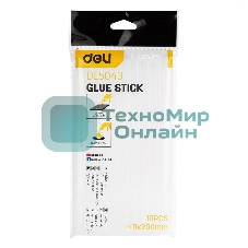 Стержни клеевые Deli DL5043 11х200 мм 10 шт. белый