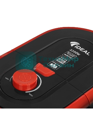 Пылесос IDEAL МП-2000 красный/черный, 450/2200 Вт, уборка сухая, пылесборник контейнер 2 л