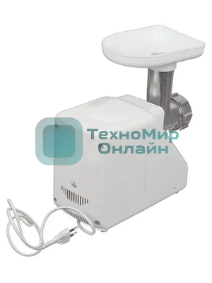 Мясорубка электрическая Ротор Дива-Р ЭМШ 35/300-1 белый, 1500 Вт, 0.58 кг/мин, реверс, защита от перегрузки, насадки - 1