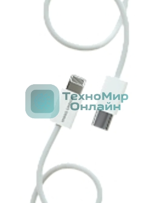 Кабель MORE CHOICE (4620202550408) K73i USB 3.0A PD 20W для Lighting 8-pin Type-C - нейлон 1м белый