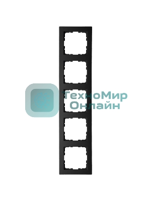 Рамка Jasmart 5-м G-Classic черный матовый soft touch