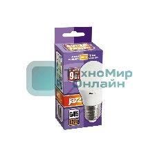 Лампа светодиодная JazzWay PLED-SP G45 9Вт шар 3000К теплый белый E27 820лм 230В