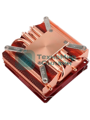 Кулер для процессора Thermalright AXP-90 X53 Full (4-pin PWM, 38mm, Cu/Cu, 4x6mm, 1x92mm, 42.58CFM, 22.4dBA, 2700RPM, S: 1851/1700/1200/115X, AM5/AM4, orange, red)