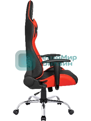 Кресло игровое Defender Azgard черный/Красный, полиуретан, 60 мм