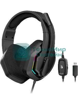 Гарнитура проводная с микрофоном A4Tech Bloody G260 черный 2м мониторные USB оголовье (G260)