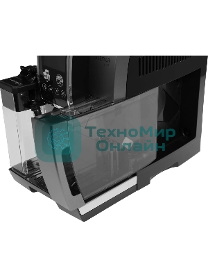 Кофемашина автоматическая DeLonghi Dinamica Plus ECAM380.95.TB черный/серый, исп. кофе - зерновой/молотый, 1.8 л, 1450 Вт, 15 Бар.