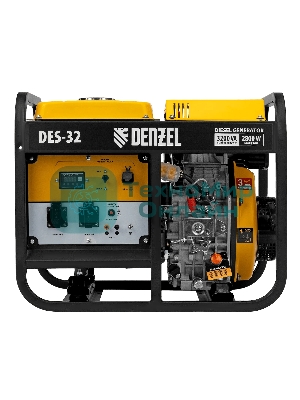 Генератор дизельный Denzel DES-32, 3.2 кВт, 110 дБ, 68.3 кг