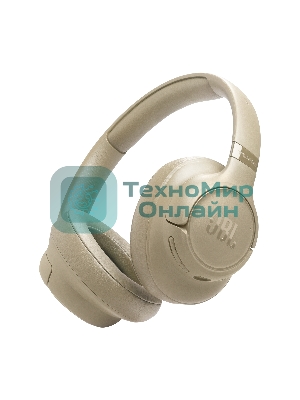 Беспроводные/проводные наушники JBL Tune 730BT бежевый, полноразмерные, Bluetooth + проводной, быстрая зарядка