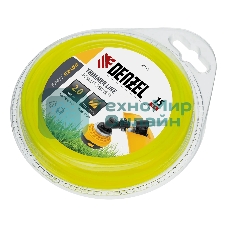 Леска для триммера Denzel квадрат 2 мм х 15 м, блистер FLEX CORD