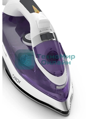 Утюг Candy CI-105 фиолетовый, 2700 Вт, 55 г/мин, 240 г/мин